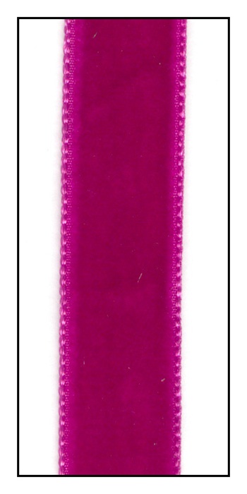 Velvet Ribbon – Hot Pink – 9mm, 16mm & 25mm – Italian Options